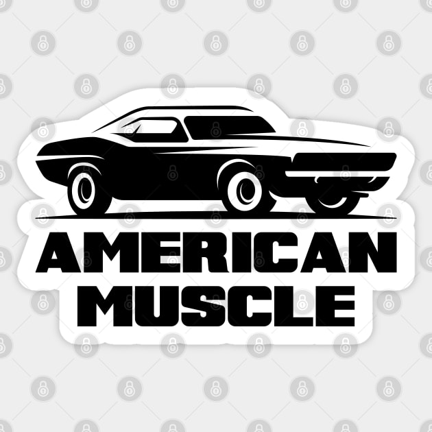 American Muscle Sticker by Dosunets